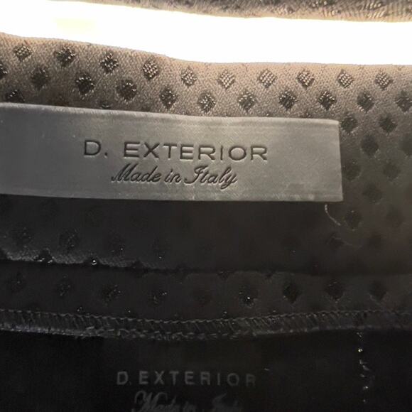 D Exterior Box Pleated Mini Skirt Woman EU 42 W30 Made Italy Side Zip Grey Black - Picture 2 of 13